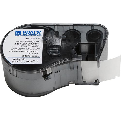 M-136-427 BMP41 and BMP51 Self-Laminating Vinyl Label Cartridge